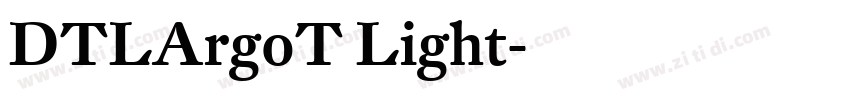 DTLArgoT Light字体转换